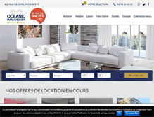 Tablet Screenshot of oceanicimmobilier-brest.fr
